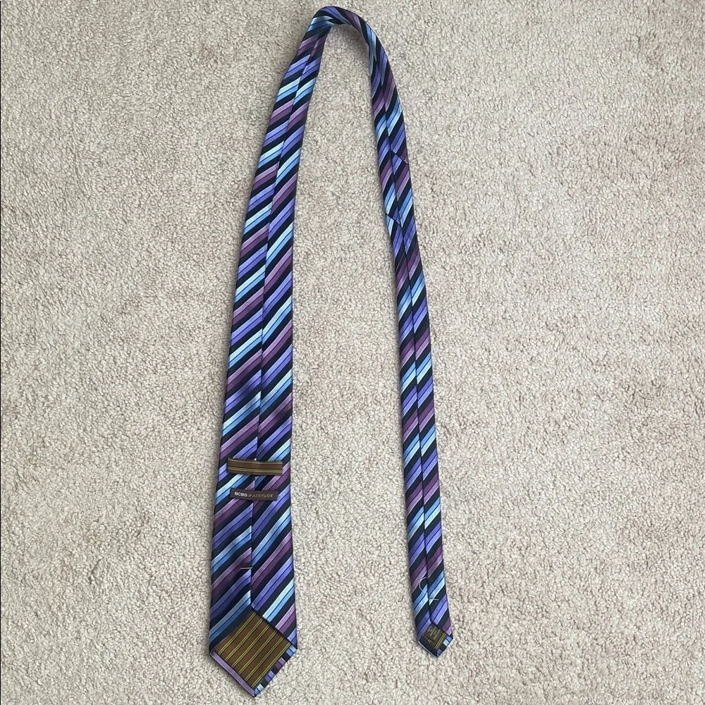 BCBG Multicolor Striped Tie